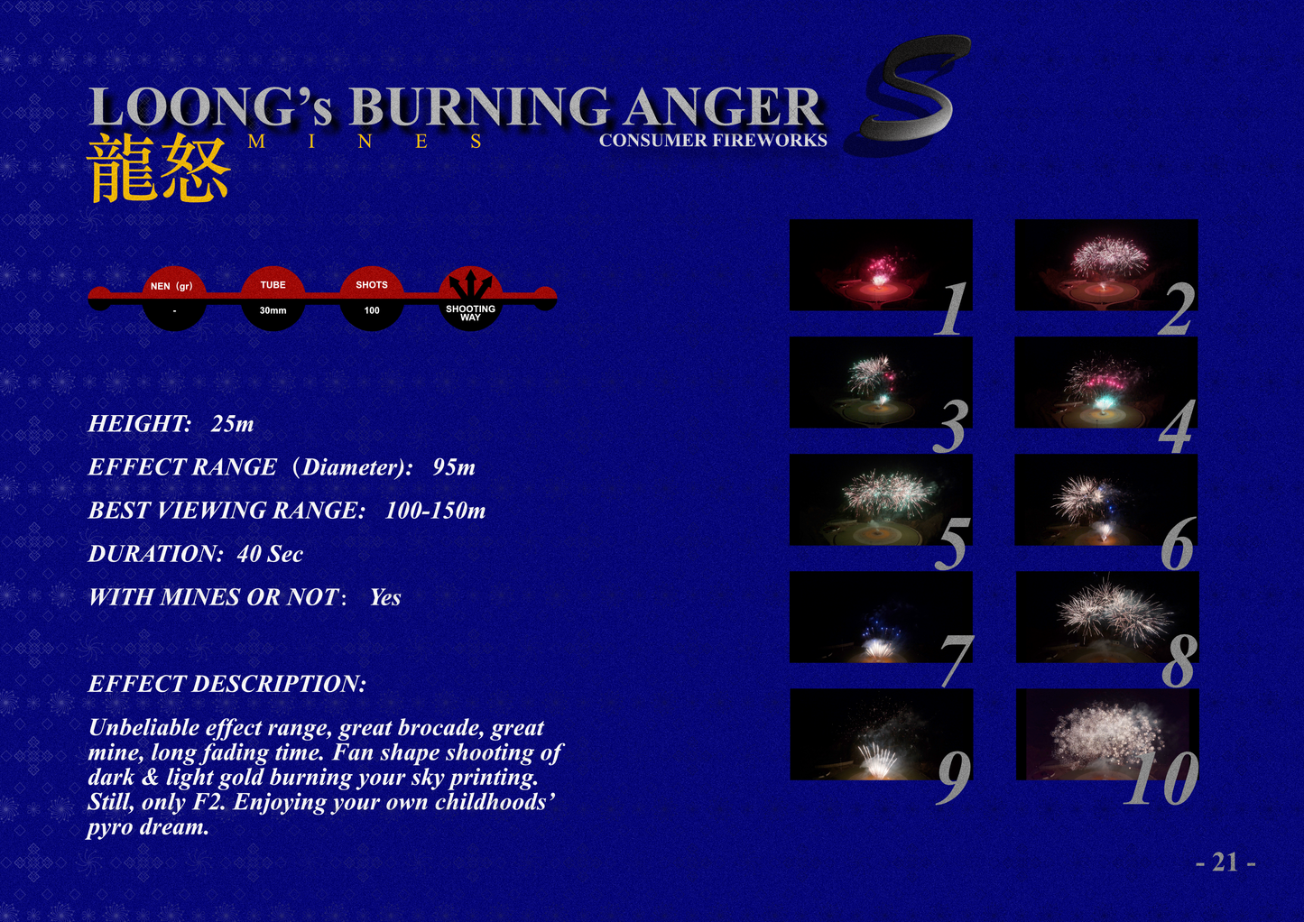 LOONG’s BURNING ANGER S 龍怒S